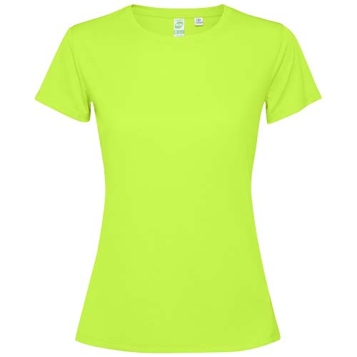 T-shirt à personnaliser pour femme en polyester recyclé Estoril vert fluo